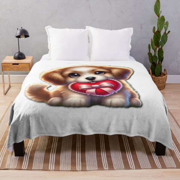 Item preview, Adorable Valentine's Puppy with Heart - Cute Love Design designed and sold by HopeLoom.