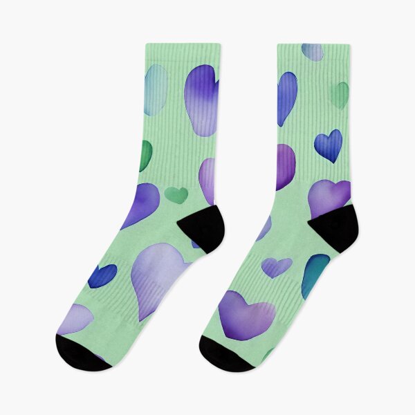 Item preview, Purple and Green Heart Joy designed and sold by CalmnessbyChoice.