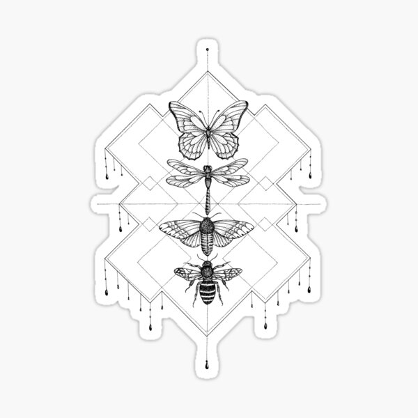 Flying Insects Sticker