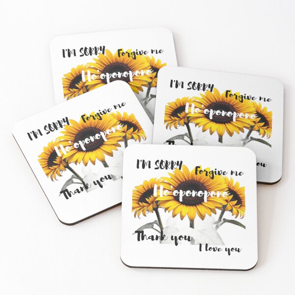 Item preview, sunflower world and ho'oponopono phrases designed and sold by Kikimarketplace.