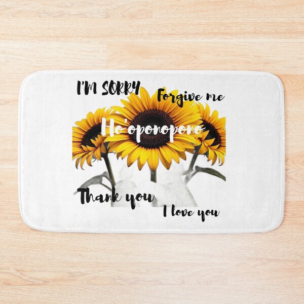 Item preview, sunflower world and ho'oponopono phrases designed and sold by Kikimarketplace.
