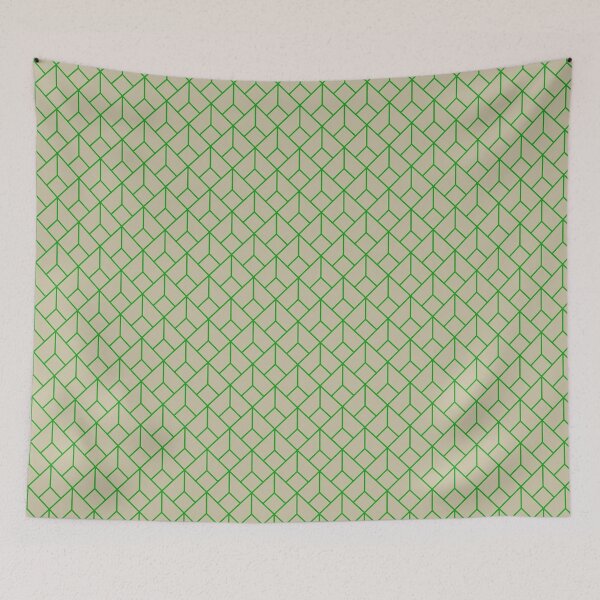 Item preview, Art Deco Pattern 12 - Forest Green on Off-White designed and sold by elektronen.