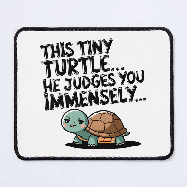 Item preview, Cute Judgy Turtle designed and sold by Anniebuh.