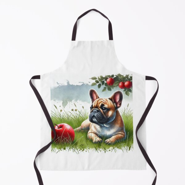 Item preview, french bulldog under apple tree designed and sold by Zelda50.