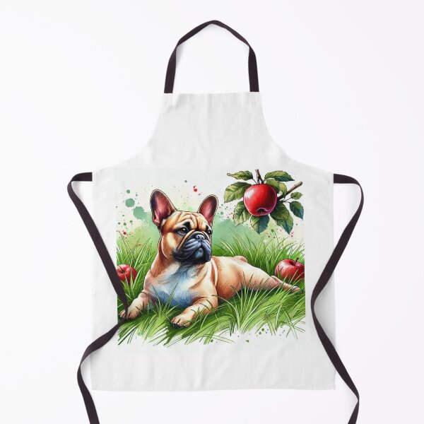 Item preview, french bulldog under apple tree designed and sold by Zelda50.