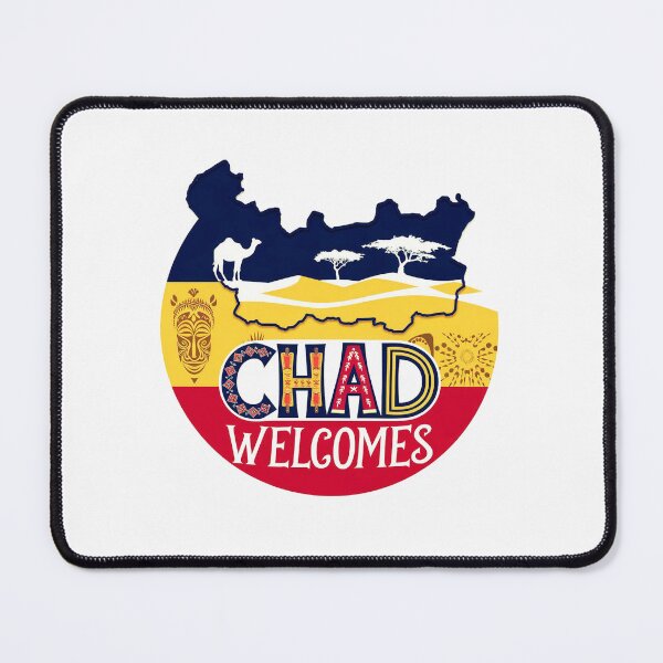 Item preview, Chad Czad Welcomes Flag Map N'Djamena designed and sold by AnimalsDH305.