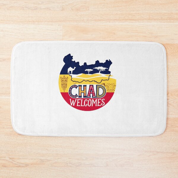 Item preview, Chad Czad Welcomes Flag Map N'Djamena designed and sold by AnimalsDH305.