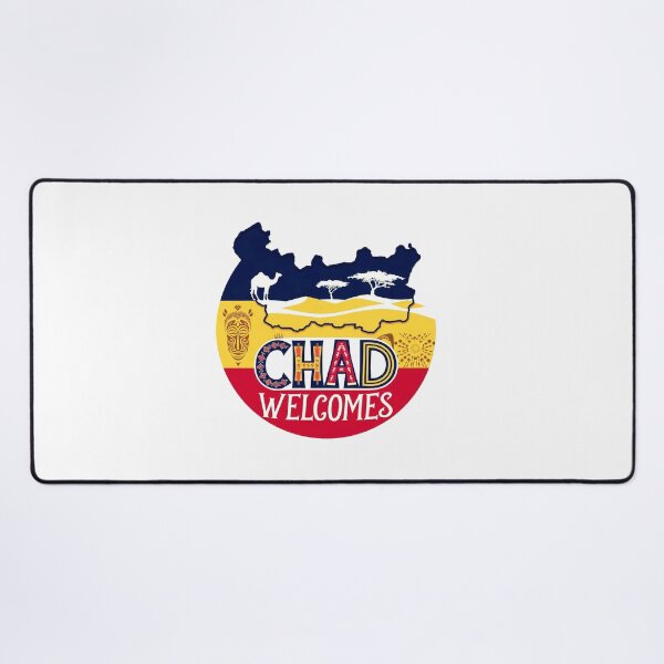 Item preview, Chad Czad Welcomes Flag Map N'Djamena designed and sold by AnimalsDH305.