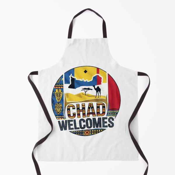 Item preview, Chad Czad Welcomes Flag Map N'Djamena designed and sold by AnimalsDH305.