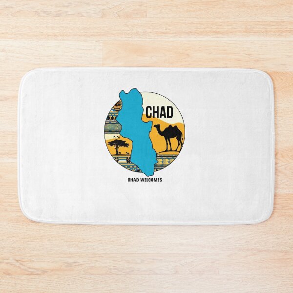 Item preview, Chad Czad Welcomes Flag Map N'Djamena designed and sold by AnimalsDH305.