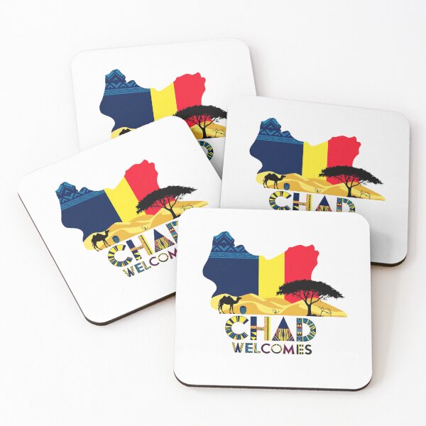 Item preview, Chad Czad Welcomes Flag Map N'Djamena designed and sold by AnimalsDH305.