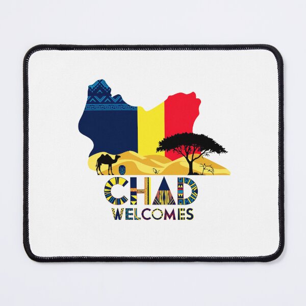 Item preview, Chad Czad Welcomes Flag Map N'Djamena designed and sold by AnimalsDH305.