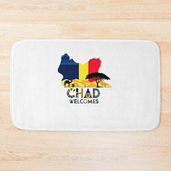 Item preview, Chad Czad Welcomes Flag Map N'Djamena designed and sold by AnimalsDH305.