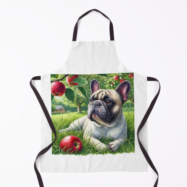 Item preview, french bulldog under apple tree designed and sold by Zelda50.