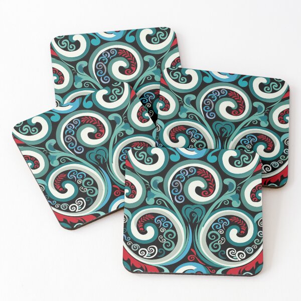 Item preview, New Zealand Paua Māori Pattern Koru Design 281 designed and sold by GrinGalore.