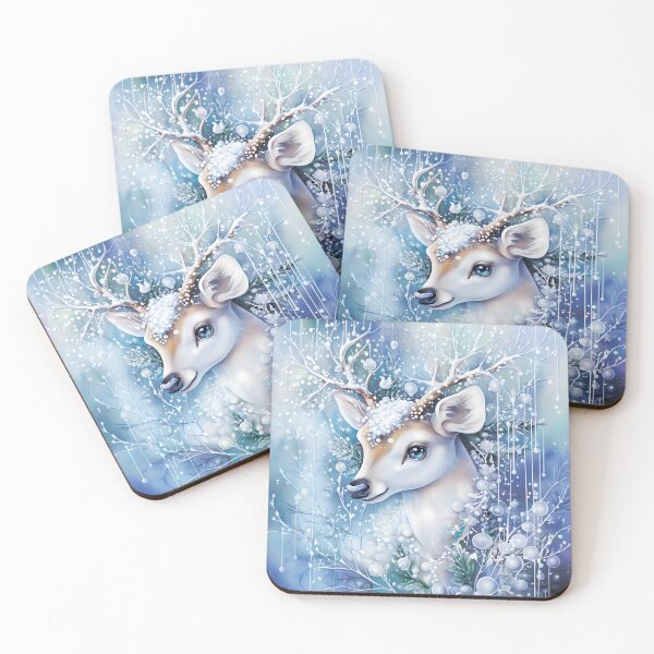 Item preview, Deer in winter decoration. designed and sold by MagelliShop.