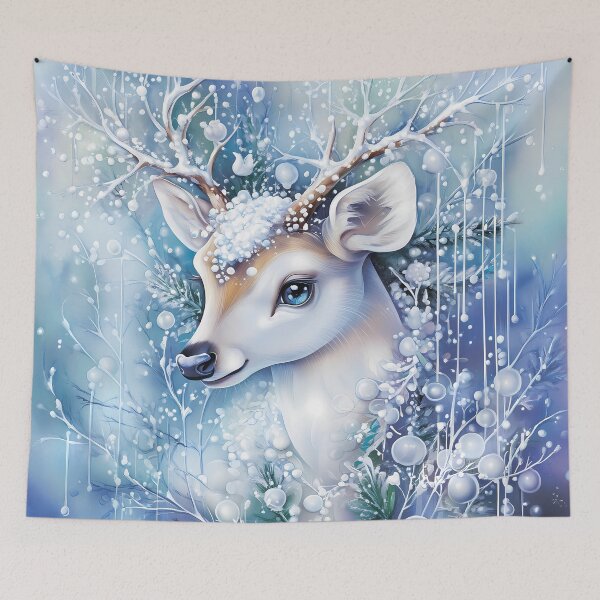 Item preview, Deer in winter decoration. designed and sold by MagelliShop.