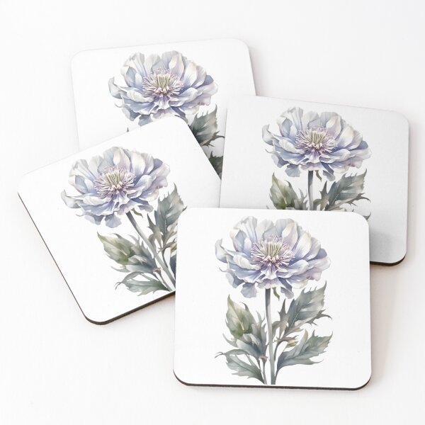 Item preview, White Cornflower (Centaurea cyanus) designed and sold by HOMETOWN86.
