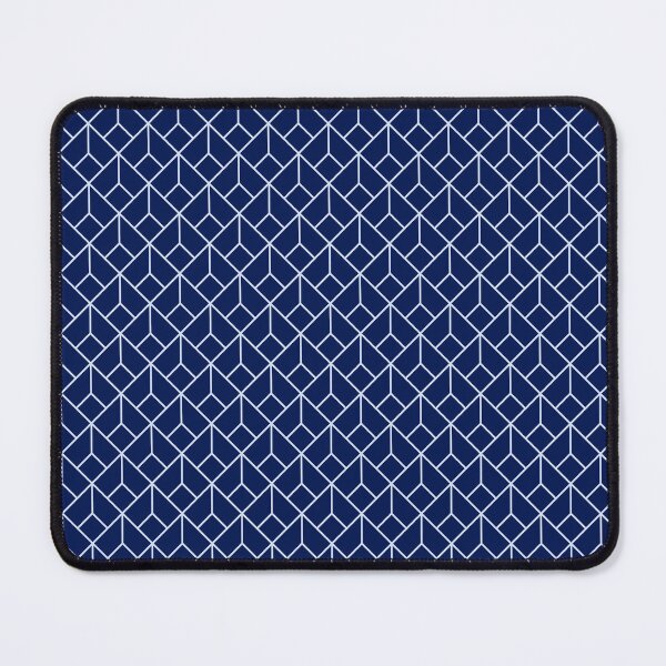 Item preview, Art Deco Pattern 12 - Lavender Blue on Dark Blue designed and sold by elektronen.