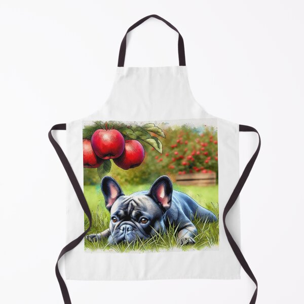 Item preview, french bulldog under apple tree designed and sold by Zelda50.