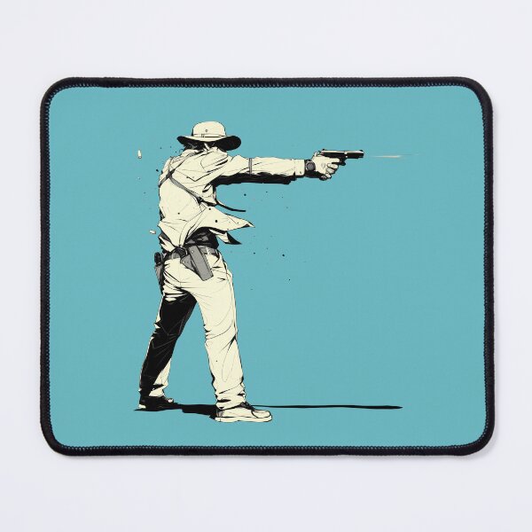 Item preview, Minimalist Shooter – Stylish and Dynamic Gun Art designed and sold by Windy-market.