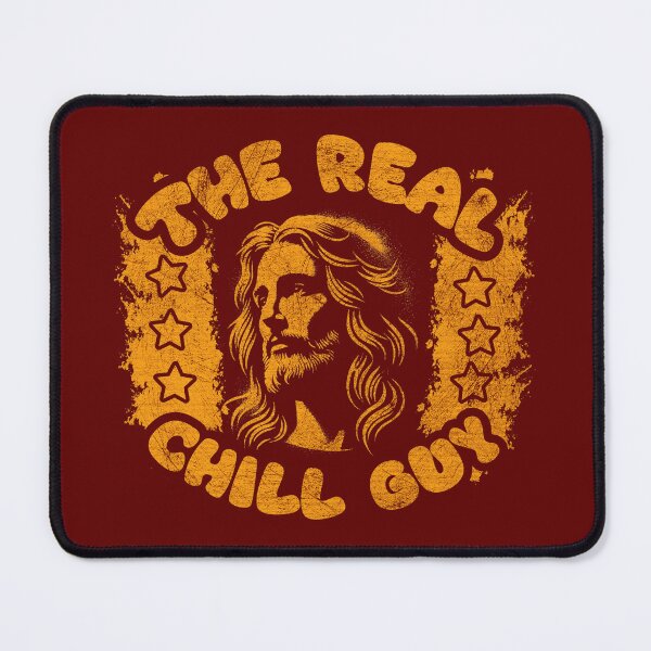 Item preview, The Real Chill Guy - Jesus Face Minimalist Design | Christian Humor Apparel -golden yellow designed and sold by ZechJohnRB.