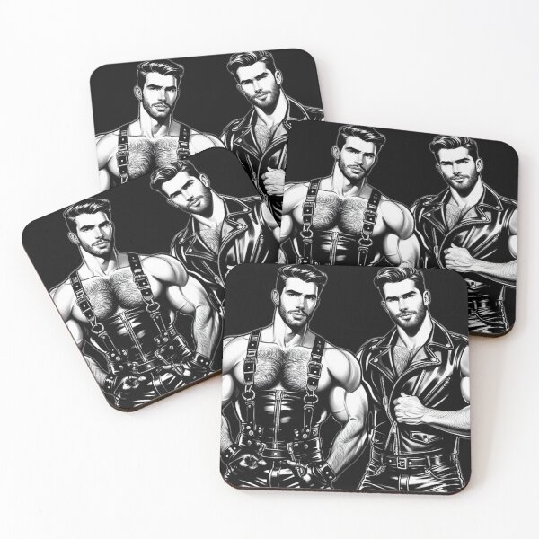 Artikelvorschau, Leather Daddies Gay Leder Bar Pride Grafikdesign entworfen und verkauft von ItsAKinkThing.
