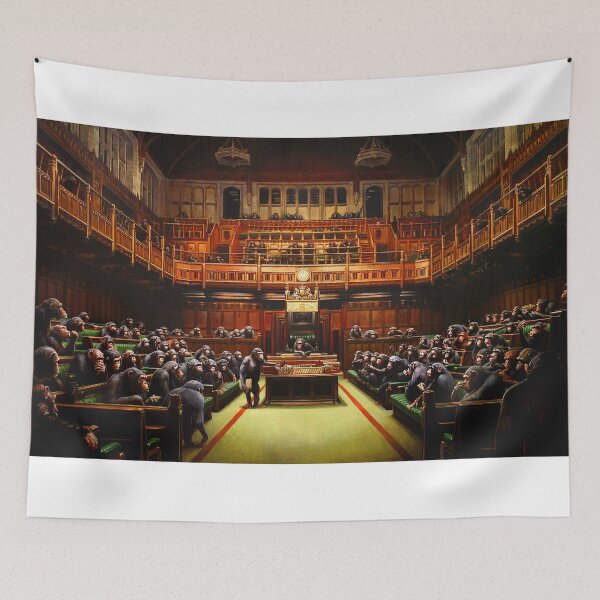 Item preview, Banksy Monkey Parliament designed and sold by SummerlandsArt.