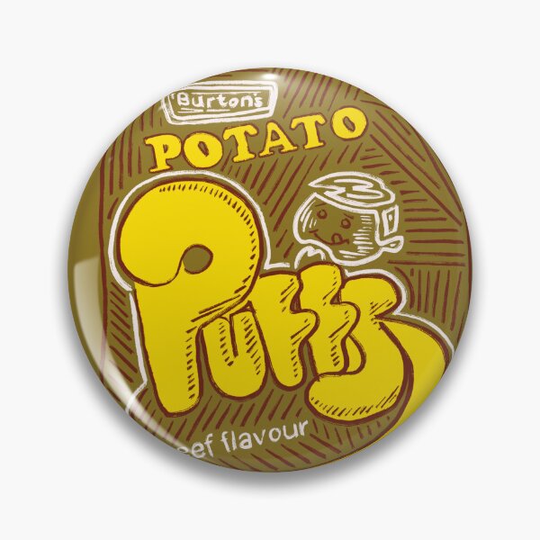Item preview, Burton’s Puffs Beef Flavour - Retro Crisps designed and sold by The Wonky Doodler.