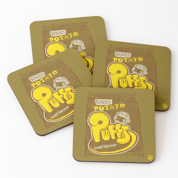 Item preview, Burton’s Puffs Beef Flavour - Retro Crisps designed and sold by The Wonky Doodler.