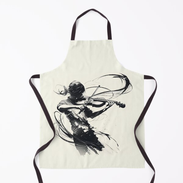 Item preview, Graceful Violinist – Artistic Silhouette Design designed and sold by Windy-market.