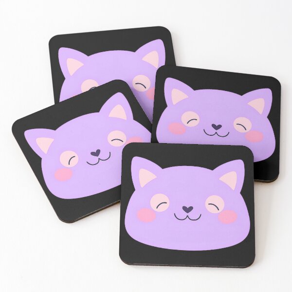 Item preview, Adorable Purple Cat Face designed and sold by Crush-Vogue.