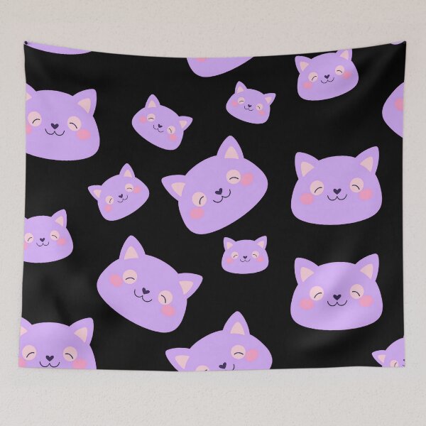 Item preview, Adorable Purple Cat Face designed and sold by Crush-Vogue.