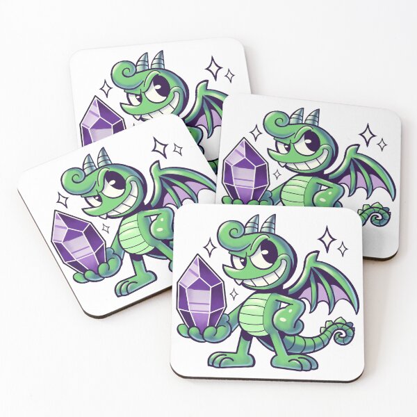 Item preview, Retro Cartoon Dragon with Crystal - Whimsical Fantasy Art designed and sold by helloritadear.