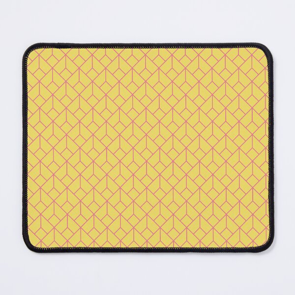 Item preview, Art Deco Pattern 12 - Light Carmine Pink on Blonde Yellow designed and sold by elektronen.