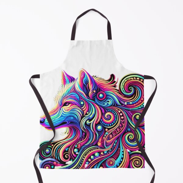 Item preview, Psychedelic Neon Wolf designed and sold by becauseturkey.