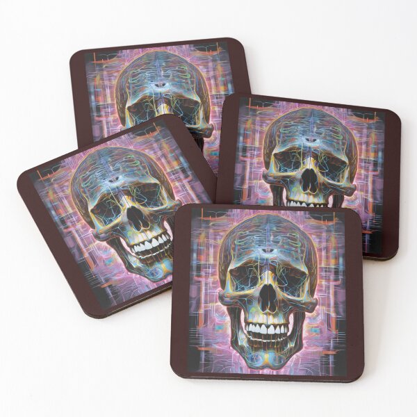 Item preview, "Neon Skeleton: Futuristic X-Ray Vision" designed and sold by Artisticanvas.