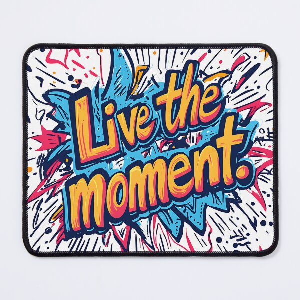 Item preview, Captions with encouraging quotes Live a moment designed and sold by Happy Shop.
