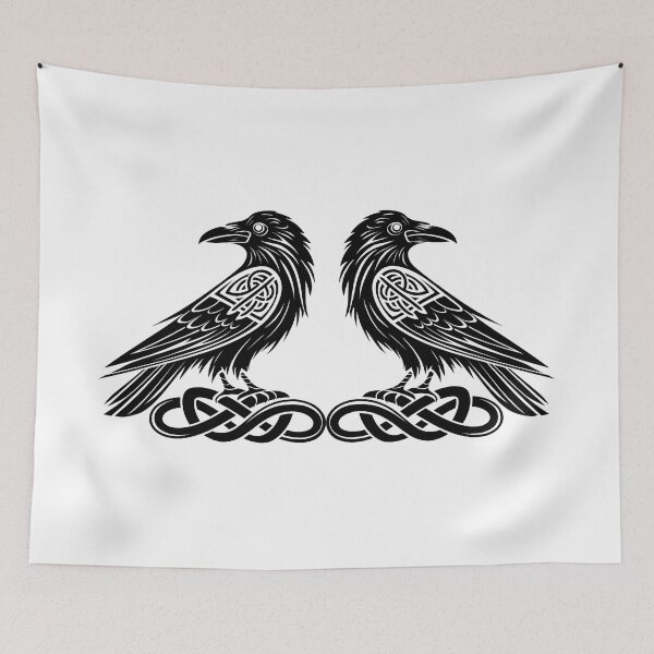 Item preview, Celtic Ravens - Look Both Ways designed and sold by CELTIC-DESIGNS.
