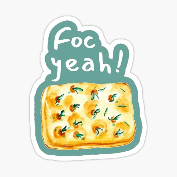Item preview, Foc Yeah! Funny Focaccia Bread designed and sold by glowvim.
