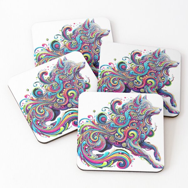 Item preview,  Ethereal Psychedelic Wolf designed and sold by becauseturkey.