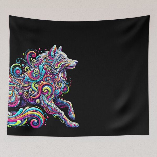 Item preview,  Ethereal Psychedelic Wolf designed and sold by becauseturkey.