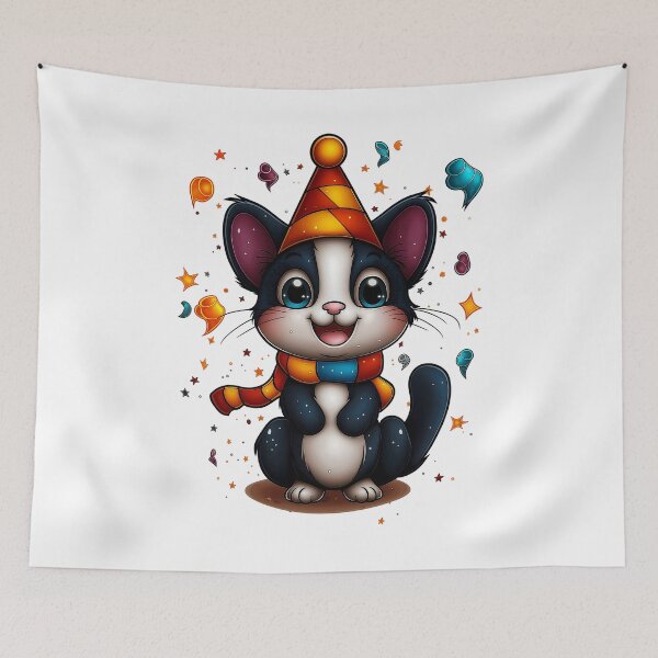Item preview, Happy Cat Party designed and sold by BukkyStory.
