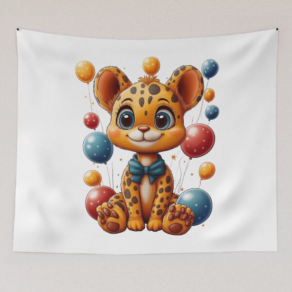 Item preview, Happy Leopard Party designed and sold by BukkyStory.