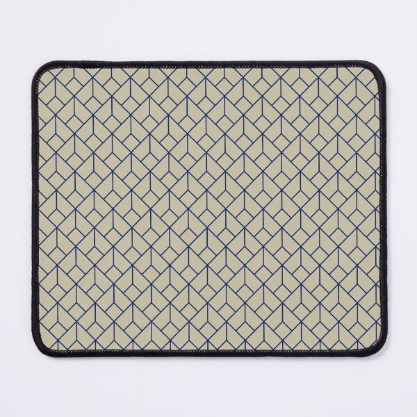 Item preview, Art Deco Pattern 12 - Marletta Blue on Off-White designed and sold by elektronen.