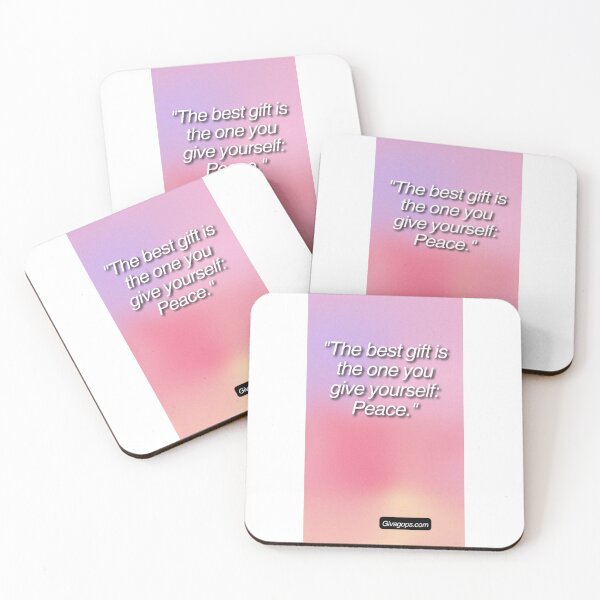 Item preview, "The best gift is the one you give yourself: peace." designed and sold by CUTESTUFFnow.