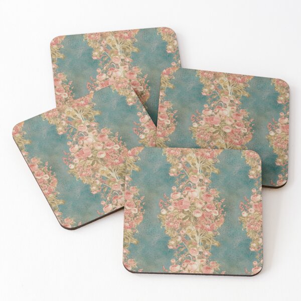 Item preview, Vintage Romantic Coquette Rose Floral Vines in Warm Hues designed and sold by SamJanner.