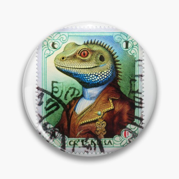 Item preview, Lizard King Postage Stamp - Whimsical Crowned Frog Design designed and sold by Piffys.