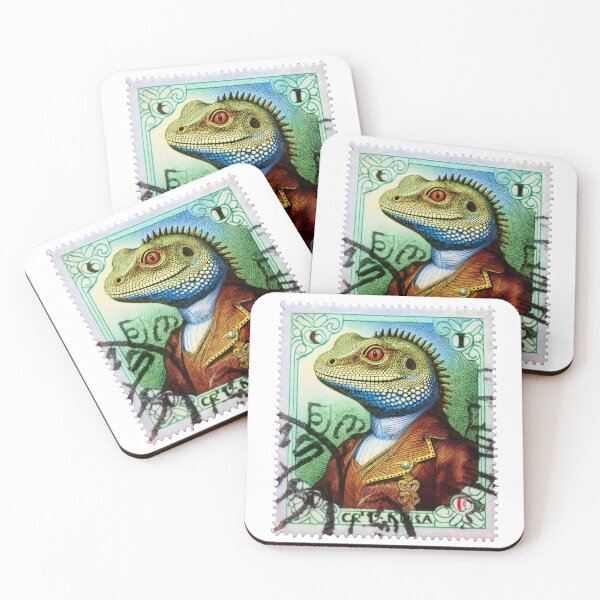Item preview, Lizard King Postage Stamp - Whimsical Crowned Frog Design designed and sold by Piffys.