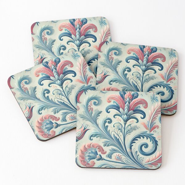 Item preview, Norwegian Blue Telemark Rosemaling  designed and sold by Madebysomeny.